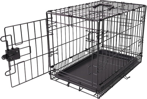 Metal dog crate cage with - dog, crate/cage