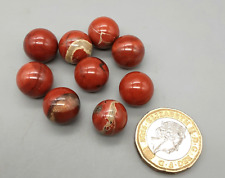 9 Vintage? Polished Natural Stone Agate? Marbles - 12 mm approx