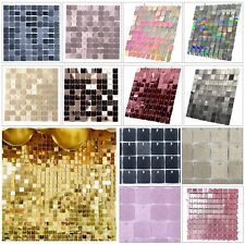 Shimmer Sequin Wall Panels Backdrop for Event Birthday Party Home Décor 1-24pcs