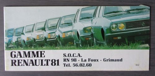 Renault range orig 1981 french - orig,