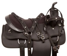 New Synthetic Western Barrel Racing Horse Saddle & Tack Size12 13 14 15 16 17 18