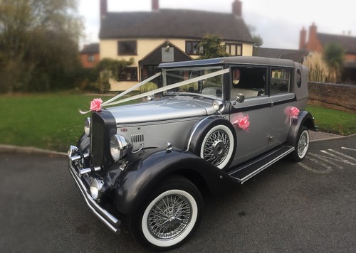 Vintage classic wedding car - classic,