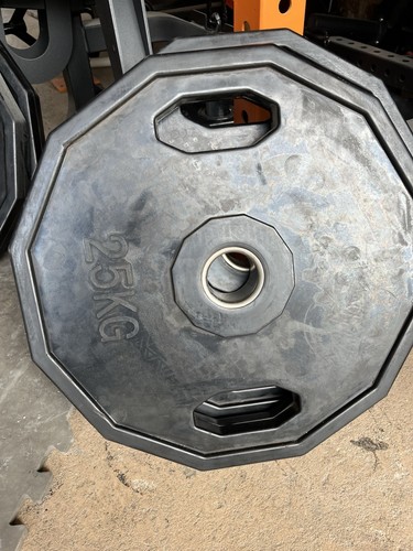 Pair 25kg rubber - of, coated
