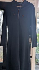 Next Sosandar Black Dress Size 16  Rose Gold Zip