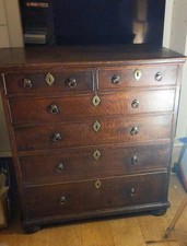 ANTIQUE CHEST OF 6 DRAWERS