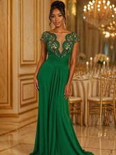 Emerald Green Formal Gown Size