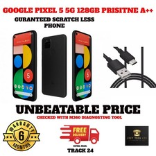 Google Pixel 5 128GB Black Android Smartphone - Unlocked - Pristine A++ sim free
