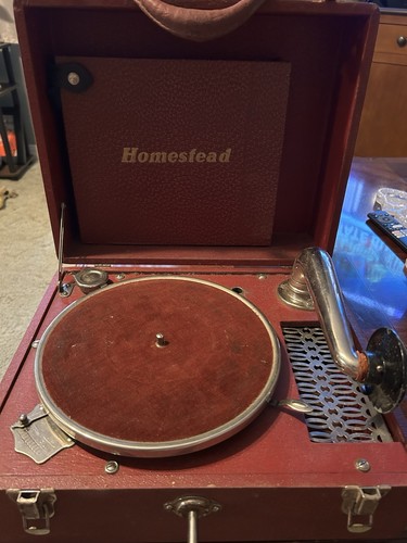 Homestead portable phonograph - homestead,