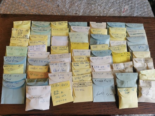 Watch parts packets - watch, eta