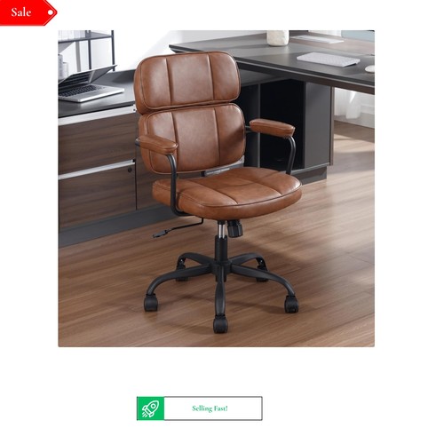 Swivel office chair - office, faux
