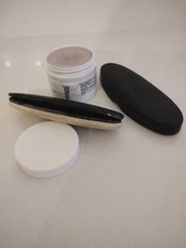 vintage nail buffer with case and slightly used Mani Care buffing cream