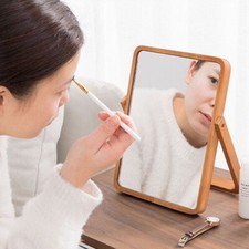 Wooden Desk Mirror for Makeup