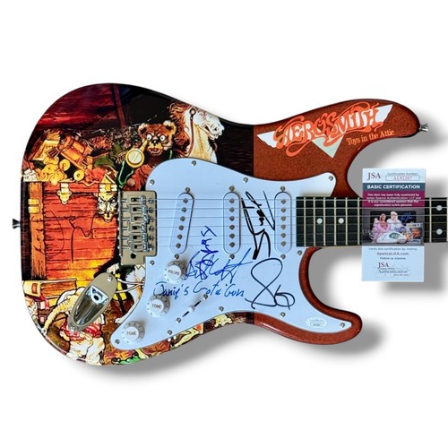Aerosmith signed guitar - guitar, custom