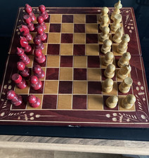 Wooden Chess & Backgammon Set