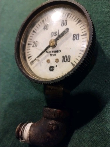 Vintage air compressor gauge - compressor,
