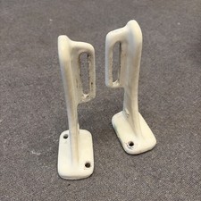 Vintage Cast-Iron White Enamel or Porcelain Sink Support Brackets