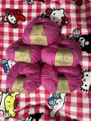 5x50g drops air yarn knitting - yarn,