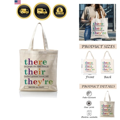 Teacher canvas totes their - canvas,