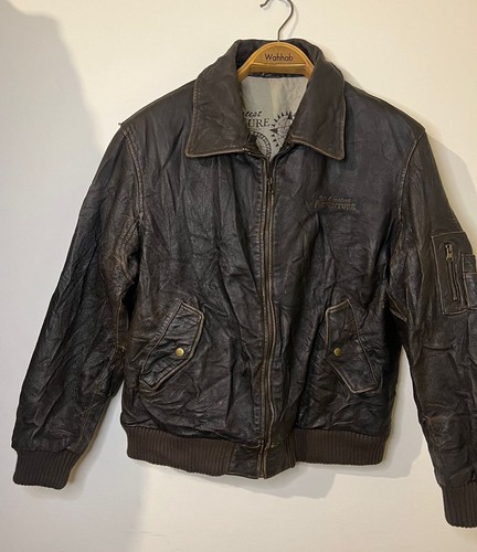 Vintage arma leather bomber - vintage,