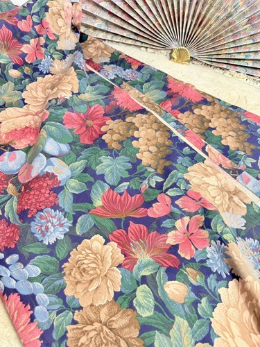 Vintage floral curtains - floral,