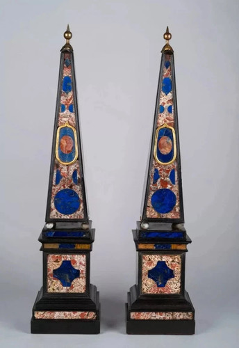 Black marble inlay - marble,