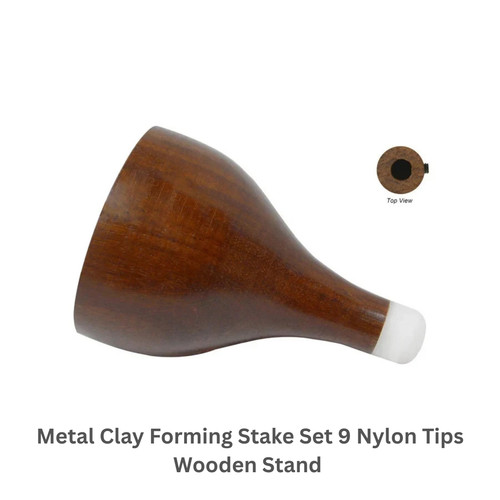 Metal clay stake - metal, nylon