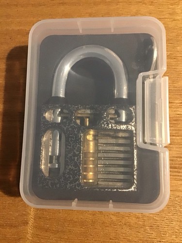 Padlock cutaway 50mm metal - cutaway,