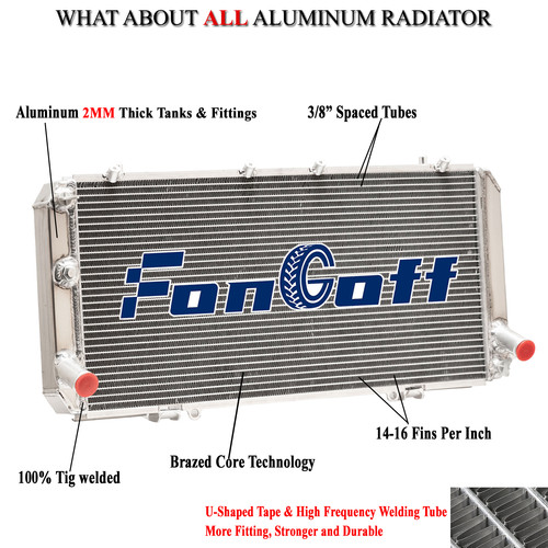 Aluminum rows radiator for - radiator,
