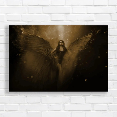 Fierce fallen angel with - angel,
