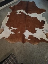 Natural Cowhide Leather Rug