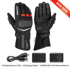 Winter heated gloves - winter,
