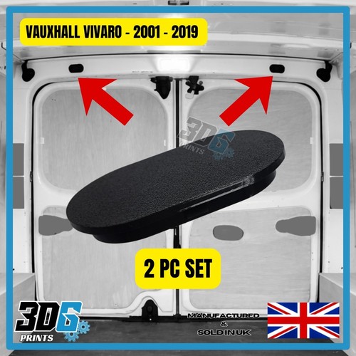 Black vauxhall vivaro rear top - black,