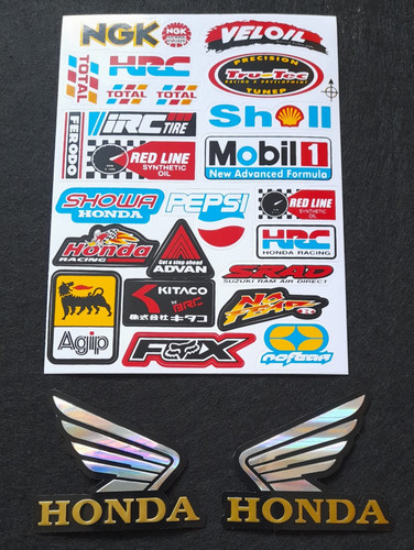 Honda fuel tank wings - , pair