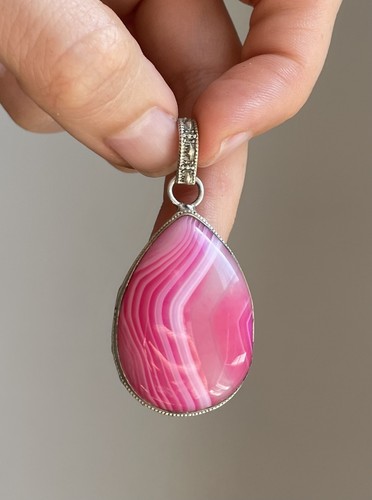 Vintage 70s large - pink, marble