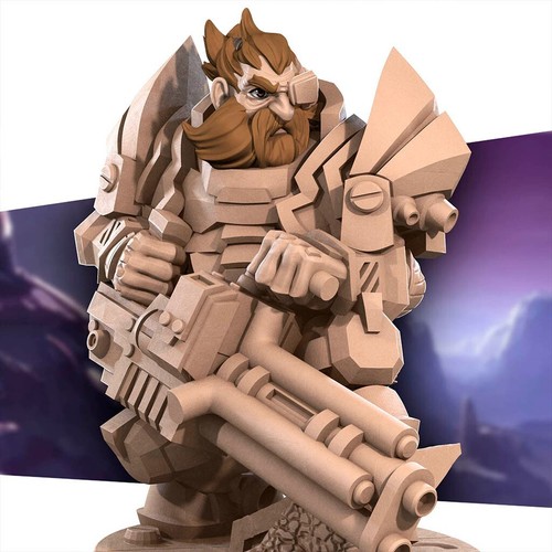Space dwarf soldier - dwarf,