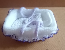 Dolls Lilac & White Oblong