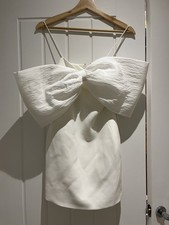 David Koma bow woven mini