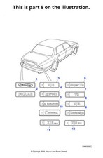 Jaguar Genuine Trunk Lid Plaque Badge Emblem Fits XJ 1998-2003 Classic HND5994LB