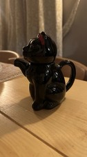 Black cat teapot - cat,