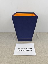 RHODIA 194627C - Waste Paper Bin Midnight Blue - 24x24x32 cm - Orange (READ)