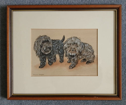 Original watercolour framed - framed, +