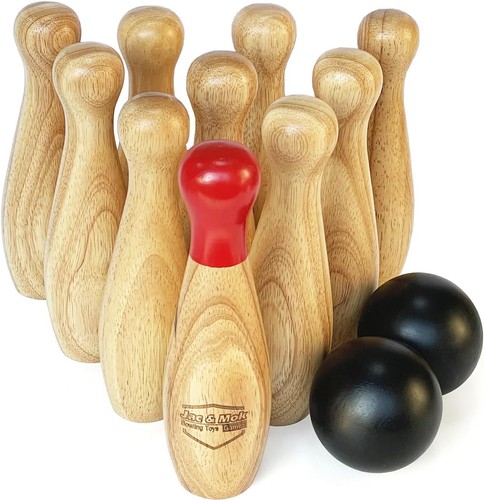Wooden game set lawn - set-lawn, bowling