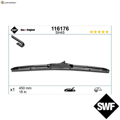 Wiper blade 116176 - 116176, mini