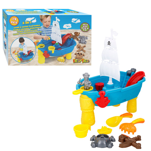 Pirate ship sand and - ship, water
