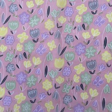 Polycotton Floral Bees Comic