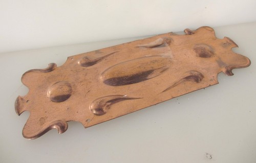 Antique copper finger plate - antique,