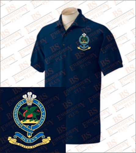 Queens regiment embroidered - regiment,