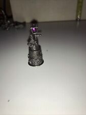 THIMBLE PEWTER STEVELYN'S CRIES OF LONDON TOPPER OF FLOWER SELLER W/CRYSTAL 