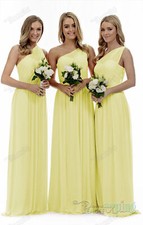 Chiffon One shoulder Long