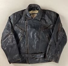 Vintage Dakota Leather Biker Jacket Motorcycle Jacket Tough Leather Size M